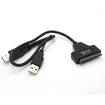 Pevný Disk SATA 7+15 Pin 22, USB 2.0 Adaptér Kábel Pre 2.5 HDD Notebook