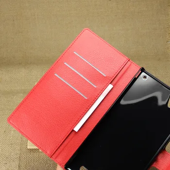 Peňaženky, Kožené puzdro Flip pre Sony Xperia T2 Ultra Dual SIM XM50H D5322 Kožené zadný Kryt prípade so Stojanom Etui Coque funda>