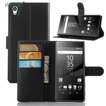 Peňaženky, Kožené puzdro Flip Pre Sony Xperia Z5 E6603 E6653 E6633 E6683 5.2