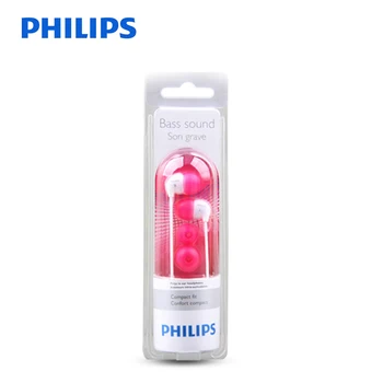 Philips SHE3501 In-Ear Slúchadlá s Plochou Hlavou Slúchadlá 3,5 mm Káblové Slúchadlá, Super Bass Slúchadlá pre Xiao LG Oficiálne Certificatio
