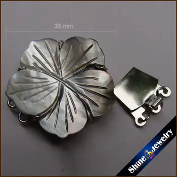 Ping Veľkoobchod Módne Šperky DIY Ručne Vyrobené Kvet Kovové Multi-Farebné Matka Sea Pearl Shell Náramok, Náhrdelník, Svorky