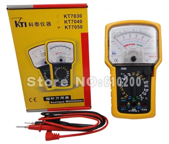 Ping Značky KTI Vysokú presnosť Vysoká citlivosť Ukazovateľ Multimeter Ohm Testovacie Meter Analógový Multimeter EN61010-1,CAT II,600V