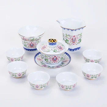 PINNY Jingdezhen Čína Modré A Biele Porcelánové Čaj Nastaviť Čínskej Kung-Fu Pohár A Tanier Vintage Keramické Čaj Služby Kanvica Kanvica