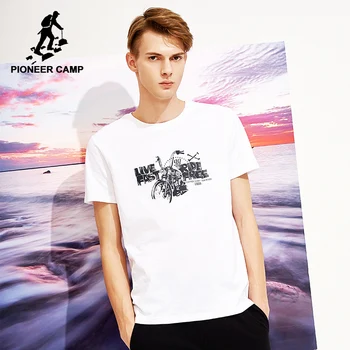 Pioneer tábor nové letné tričká pánske oblečenie značky bežné tlačené tričko s krátkym rukávom pre mužov kvality mužské tričko ADT803008