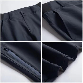 Pioneer Tábor Nové rýchle sušenie nohavice mužov značky-odevy nepremokavé strečové nohavice mužskej kvality tmavo modrá armáda zelená AXX705098