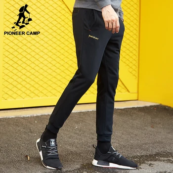 Pioneer Tábor Nový príchod tepláky mužov značky oblečenia pevné jeseň joggers nohavice mužskej najvyššej kvality čierna, tmavo modrá AZZ705112