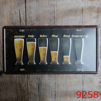 Pivo Tin Prihlásiť Doska, Kov Vintage Pub Kovových Stien Umelecké Dekoratívne Kovové Nástenné Dosky Výzdoba V Beer Bar 15x30 cm