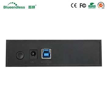 Plastové USB 3.0 pre SATA I II III HDD Enclosure 3.5 SATA NA USB 3.0 Pevný Disk Prípade SSD Pevný Disk Poľa až 6GBPS Rýchlosť Čítania
