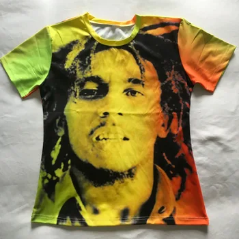 PLstar Vesmíru Reggae Hviezda Bob Marley Vytlačí tshirts Muži Ženy Hip Hop, Rock Tees Topy, tričká Muž Žena Lumbálna 3D t tričko