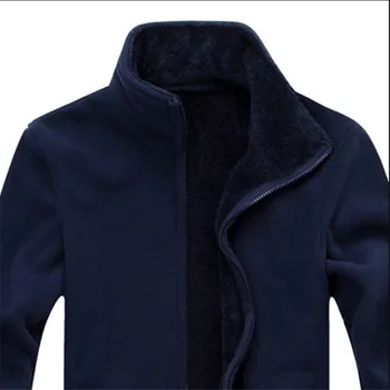 Plus Veľkosť 7Xl Muž Fleece Voľné Jesenné Bundy Jarné Kabáty Manche Longue Muž Bežné Zimné Bundy A Coats W91174