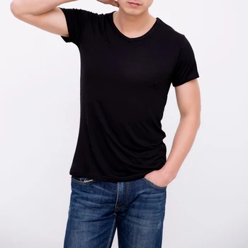 Plus Veľkosť 7XL Muži T-Shirts 2017 Lete Nové Modálne Bežné tvaru Mužského Topy Tees Módne Fitness Homme Krátky Rukáv Camiseta 1791