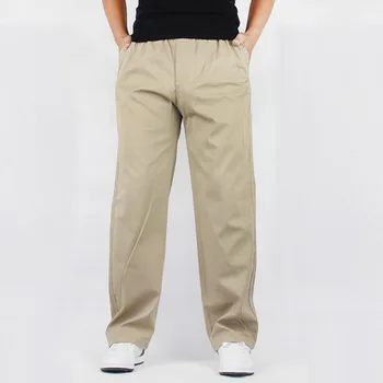 Plus veľkosť xl-6xl(pás 120 cm)2016 pánske bavlnené nohavice voľné veľké veľkosť pánske bežné nohavice hrubšie 828