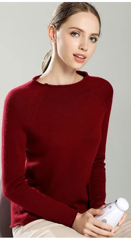 Plus veľkosť čistého koza cashmere ženy pulóver sveter pol-vysoký golier strúčik ružová 4colors S-2XL veľkoobchod maloobchod