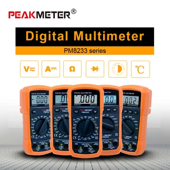 PM8233A/B/C/D/E Professional Malé Vrecko Veľkosti Digitálny Multimeter pre AC/DC Napätie, JEDNOSMERNÝ Prúd Odolný Meranie 2000 sa počíta