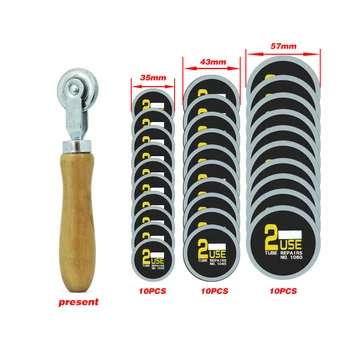 Pneumatiky opraviť gumy patch nástroj na opravu áut a motocyklov, bicyklov každý paket viac ako 30 ( 35mm plus 43mm plus 53 mm)
