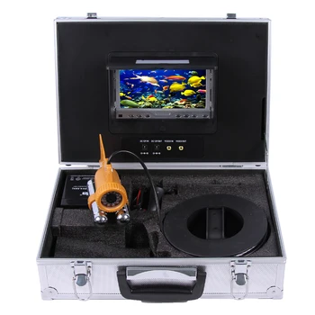 Podmorský Rybolov Fotoaparát Kit s 20m Hĺbka Dual Viesť Bar Fotoaparát & 7Inch Farieb TFT Monitor & Hliníkové Prípade