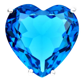 Podpora Šperky Oheň Srdca Modrý Kameň Vytvorený Strieborné Pozlátené Medi Svadobné Prívesky, Rusko, USA, Austrália Prívesky