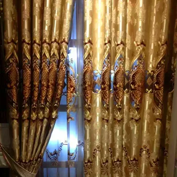 Polis Značky prikryť extrémne Luxusné velvet Výšivky Baroco duté sa Baroco štýl hierarch závesy nový dizajn widnow obývacia izba