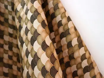 Polovica dvore import mäkká hračka textílie s pozlátené ryby rozsahu tlače bavlneného plátna pre ručné DIY patchwork odev taška CR-A254