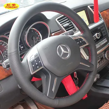 PONSNY Volante Vozidla Vzťahuje na Prípad pre Mercedes Benz GL350 GL400 ML320 ML350 ML400 E260L Auto Ručne šité pravej Kože