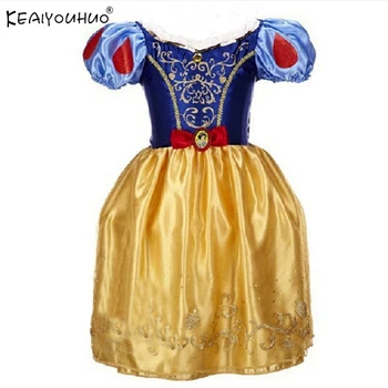 Popoluška Šaty Letné Deti Šaty Pre Dievčatá Oblečenie Vestidos Snow White Princezná Rapunzel Šaty Aurora Deti Elsa Kostým