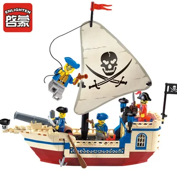 Pouč Modely Stavebných hračka Kompatibilné s Lego E304 188pcs Loď Model Bloky Hračky Hobby Pre Chlapcov, Dievčatá Model Budovy Súpravy