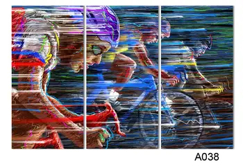 Požičovňa Športových Závod Multicolor Abstraktné Znaky Plátno Olejomaľba Moderné Samolepky Na Stenu Obrázok, Umelecké Dekorácie A038