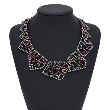 PPG&PGG Ženy Módne Šperky Luxusné Veľké Značky Crystal Pravidelné Geometrické Útvary Golier Náhrdelník