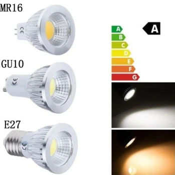 Pravda, moc KLASU čip GU10 E27 E14 LED svietidlo 3W 5W 7W 85~265V Teplá / Studená biela STMIEVATEĽNÉ LED žiarovka Pozornosti 120 Uhol Lúča