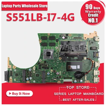Pre ASUS S551LB S551LN S551LA R553L Non-integrované GT740M 4GB i7-4500 CPU Notebook Doske Systémová Doska základná Doska Doske