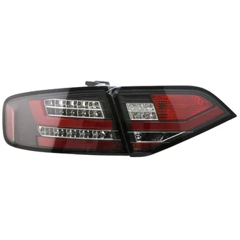 Pre Audi A4 A4L A4L/B8, LED zadné svetlá 2008 2012 rok auto originálne náhradné pre Halo modely Black bývanie s červeným bar