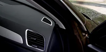 Pre Audi Q3 2012 2013 2016 2017 ABS Chrome interiér Hornej klimatizácia Ventilačné Zásuvky Kryt Dekorácie Trim 2ks