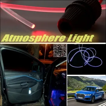 Pre Audi Q7 4L Auto Atmosféru Svetla, Optické Pásmo Interiéru Prerobit / Jednotnosť Č Dizzling vo Vnútri Kabíny DIY Vzduchu svetlo