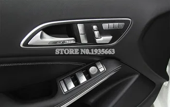 Pre Benz GLA X156 Vnútorné Dvere, Okno Prepnúť Tlačidlo Výbava Kryt 2013 -2016 14pcs
