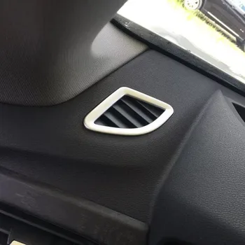 Pre BMW X1 F48 2016 2017 Interiéru Vozidla Predný Panel Strane klimatizácia Prieduch Rámik sieťovej Zásuvky Kryt Výbava Matné Striebro ABS Chrome komã © tou je 2p
