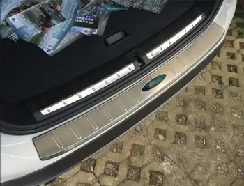 Pre BMW X1 F48 2016 2017 čierneho plastu a nehrdzavejúcej ocele Zadné Boot Vonkajšie Nárazníka Stráže Doska Chránič 1PCS Auto modifikácia