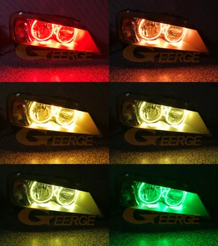 Pre BMW X3 F25 2010 2011 2012 2013 HALOGÉNOVÉ predné svetlo Vynikajúce Multi-Farba Ultra svetlé RGB LED Angel Eyes auta