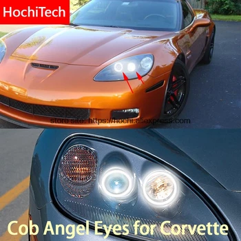 Pre Chevrolet bol interiér 6 generácia C6 2005-2013 COB Led denné Svetlo Biele Halo Cob Led Angel Eyes Krúžkov bez Chýb Ultra svetlé