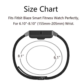Pre Fitbit Blaze Pásma S Rámikom Z Nerezovej Ocele Sledovať Popruhy Náhradné Príslušenstvo Pásmo Pre Fitbit Blaze Chytré Hodinky