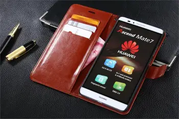 Pre Fundas Huawei Mate 7 Vysokej Kvality Flip Cover Prípade Magnetické Pu Kožené Puzdro Na Huawei Ascend Mate 7 Shell Capa AZNS