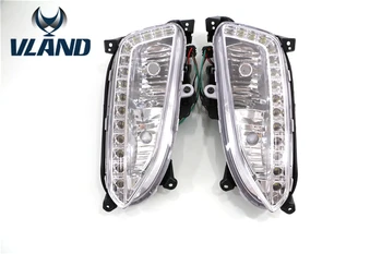 Pre hmlové svietidlo pre Hyundai IX45 DRL 2013 pre Nové SantaFe LED DRL Denné so Systémom Ľahkého Auta Hmlové Svietidlo