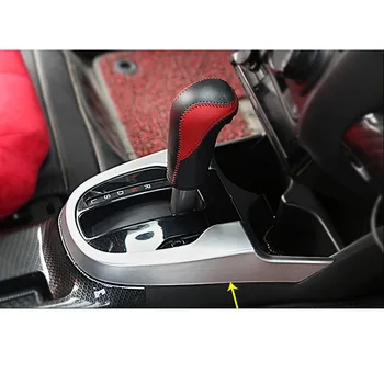 Pre Honda Fit jazz 2016 2017 auto ABS Chrome vnútorné uprostred ručnej brzdy Výstroj Panel Shift Kút Pádlo pohár prepínač rám orezania