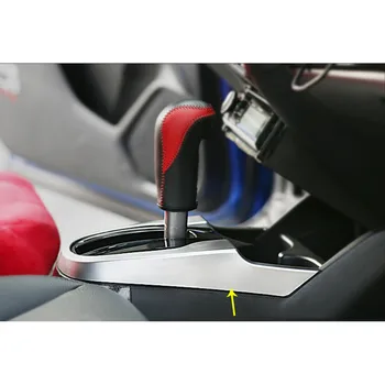 Pre Honda Fit jazz 2016 2017 auto ABS Chrome vnútorné uprostred ručnej brzdy Výstroj Panel Shift Kút Pádlo pohár prepínač rám orezania