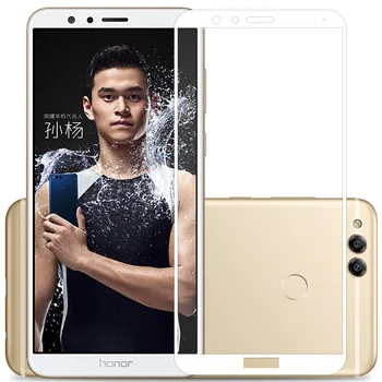 Pre Huawei honor 7x sklo tvrdené Pre huawei honor 7 x screen protector úplné pokrytie česť 7x sklo ochranný film puzdro