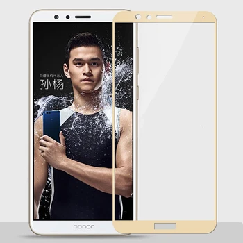 Pre Huawei honor 7x sklo tvrdené Pre huawei honor 7 x screen protector úplné pokrytie česť 7x sklo ochranný film puzdro