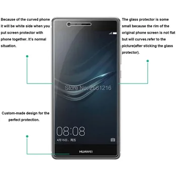 Pre Huawei P9 Tvrdeného Skla 9H 2.5 D Premium Screen Protector Fólia Pre Huawei Ascend P9 5.2