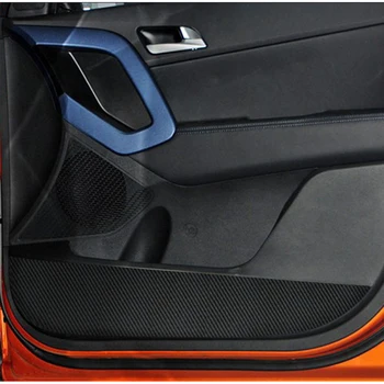 Pre Hyundai IX25 Dvere Auta Anti kick Pad Nálepky Dvere Ochrany Bočné Hrany film Uhlíkových Vlákien Interiérov Mat Auto Styling