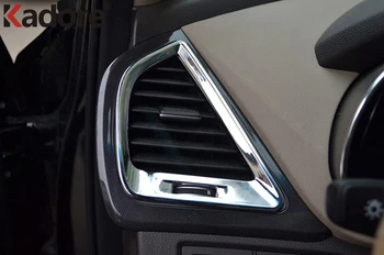Pre Hyundai Santa Fe Roky 2013-Chrome Air Vent Zásuvky Výbava + vo Vnútri Dverí Rukoväť Kryt 8pcs Pre Nízke Konfigurácia Modelu