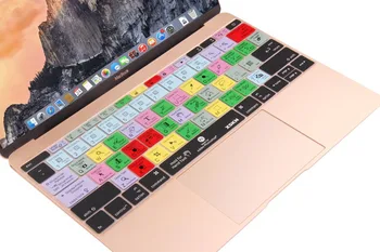 Pre Macbook 12 palcový klávesnice kože, pre Photoshop Dizajn PS Funkčné Silikónový Kryt Klávesnice pre Macbook 12 palcov, US Layout