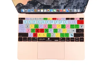 Pre Macbook 12 palcový klávesnice kože, pre Photoshop Dizajn PS Funkčné Silikónový Kryt Klávesnice pre Macbook 12 palcov, US Layout